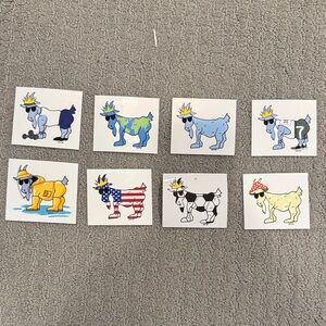 GOAT USA STICKER BUNDLE - set of 8!